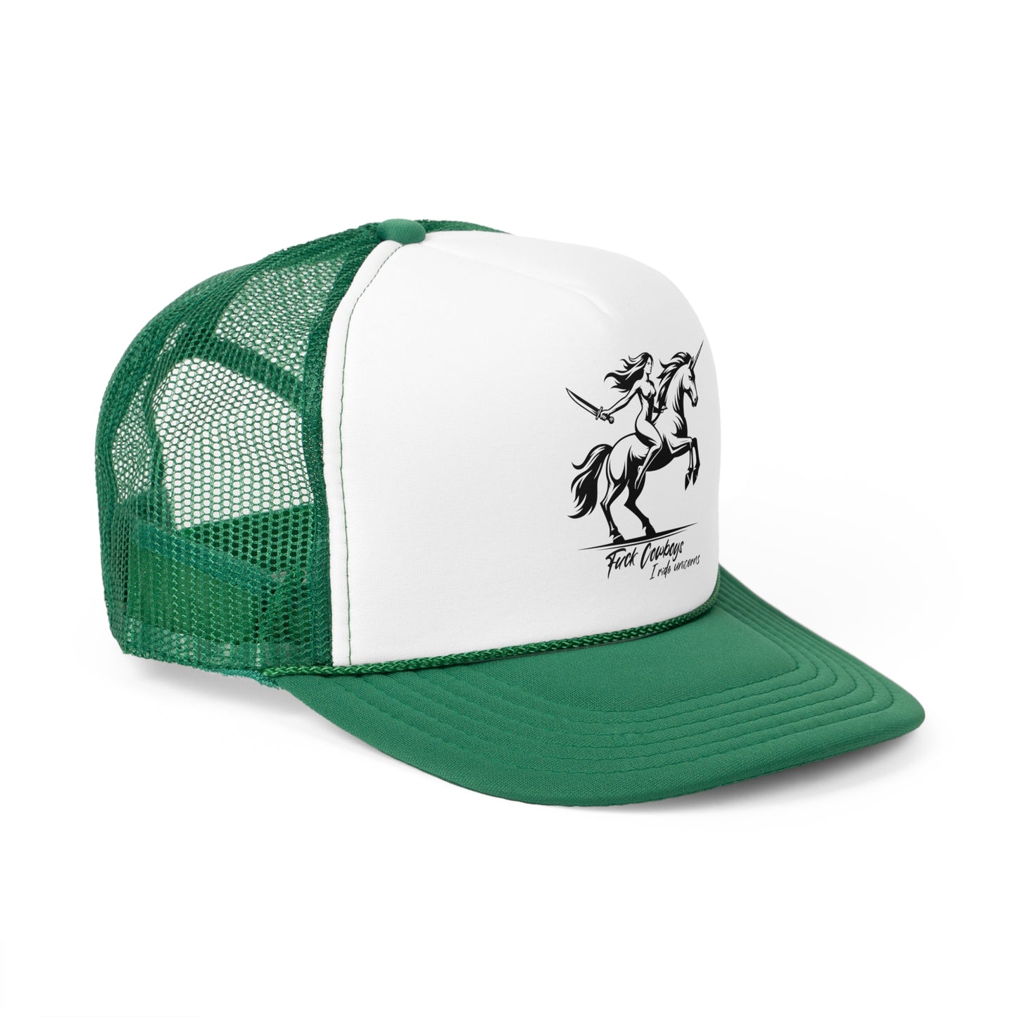 I ride unicorns Trucker Hat