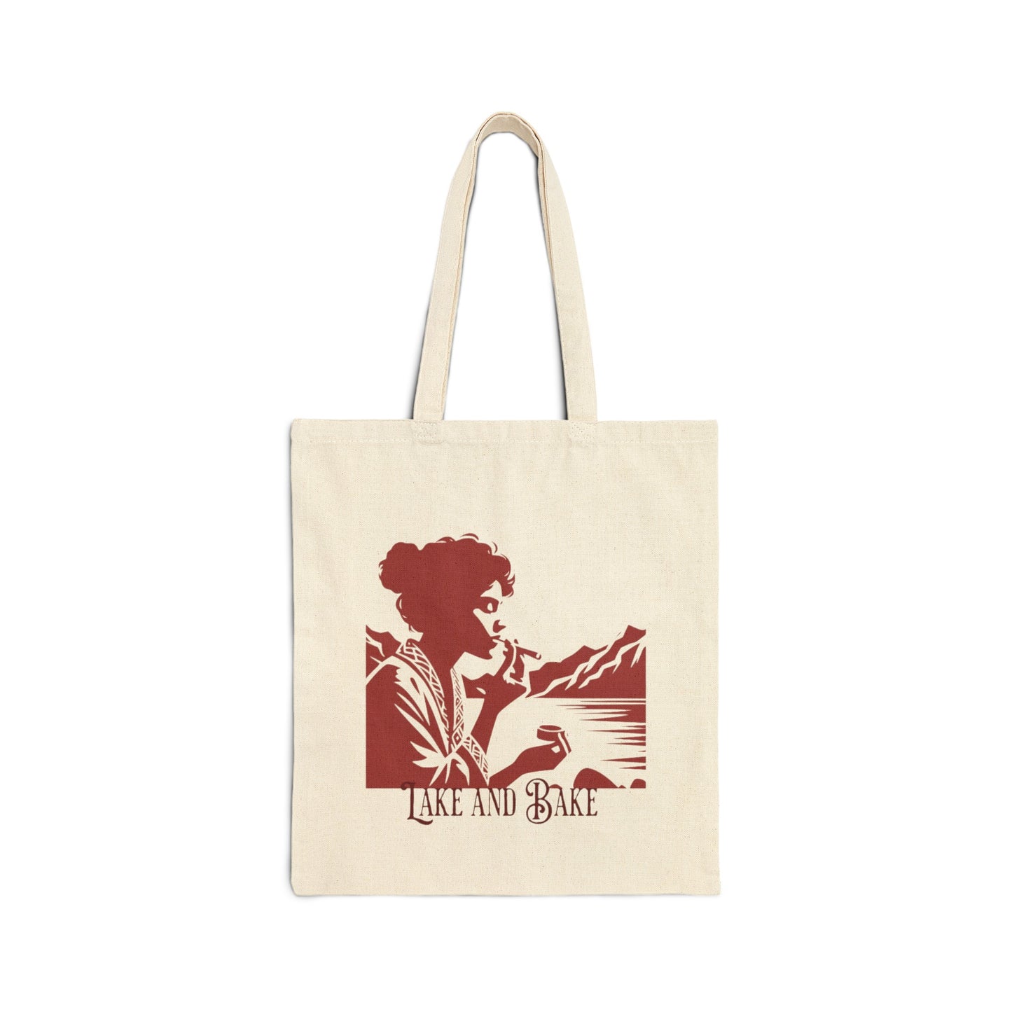 Lake and Bake Cotton Canvas Tote Bag