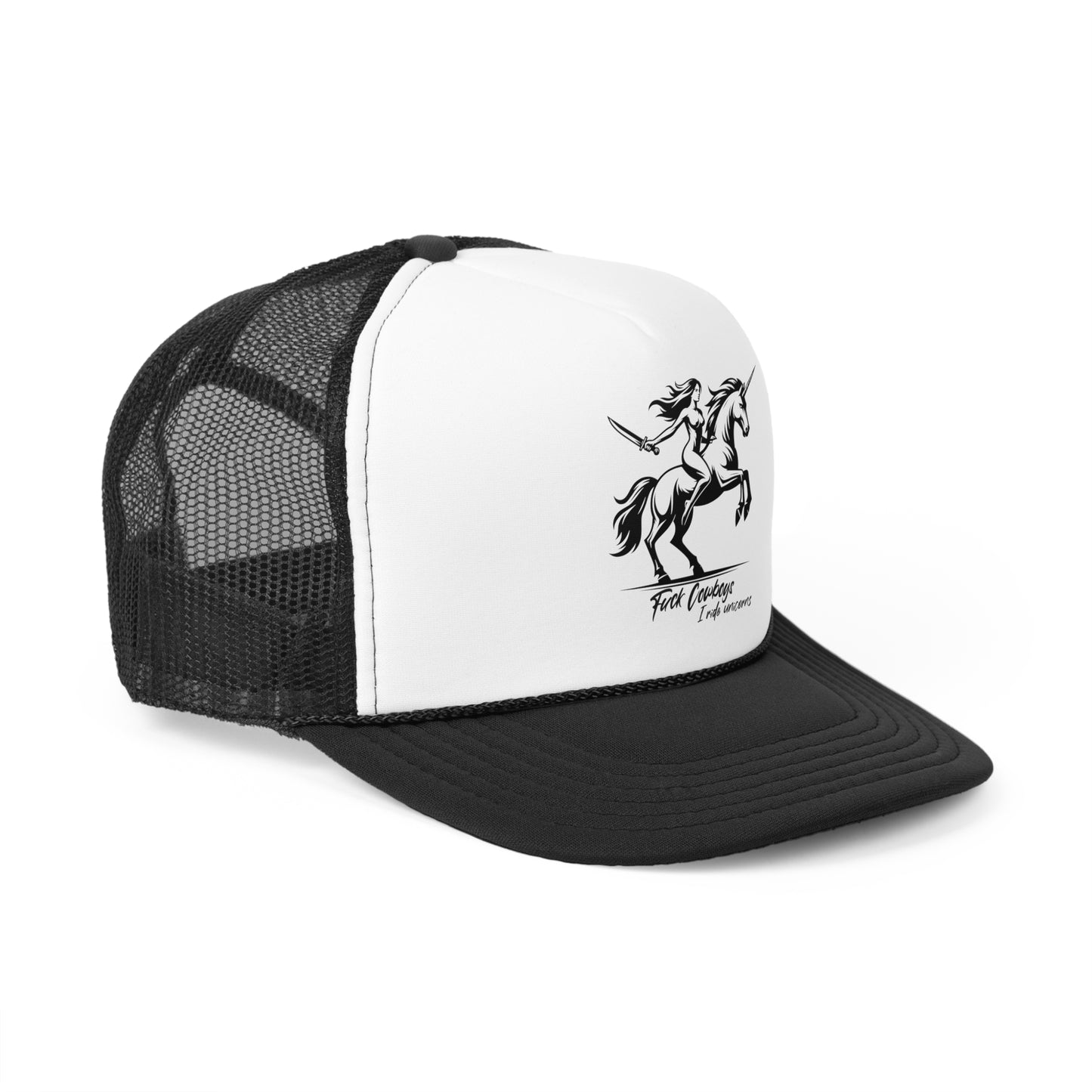 I ride unicorns Trucker Hat