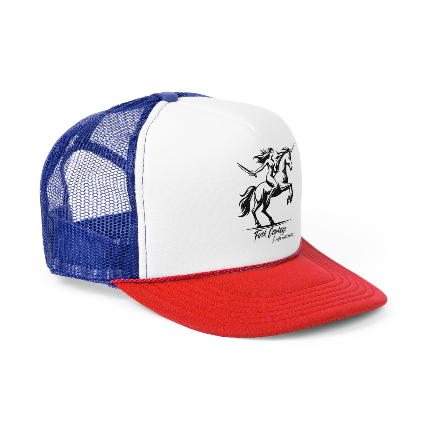 I ride unicorns Trucker Hat