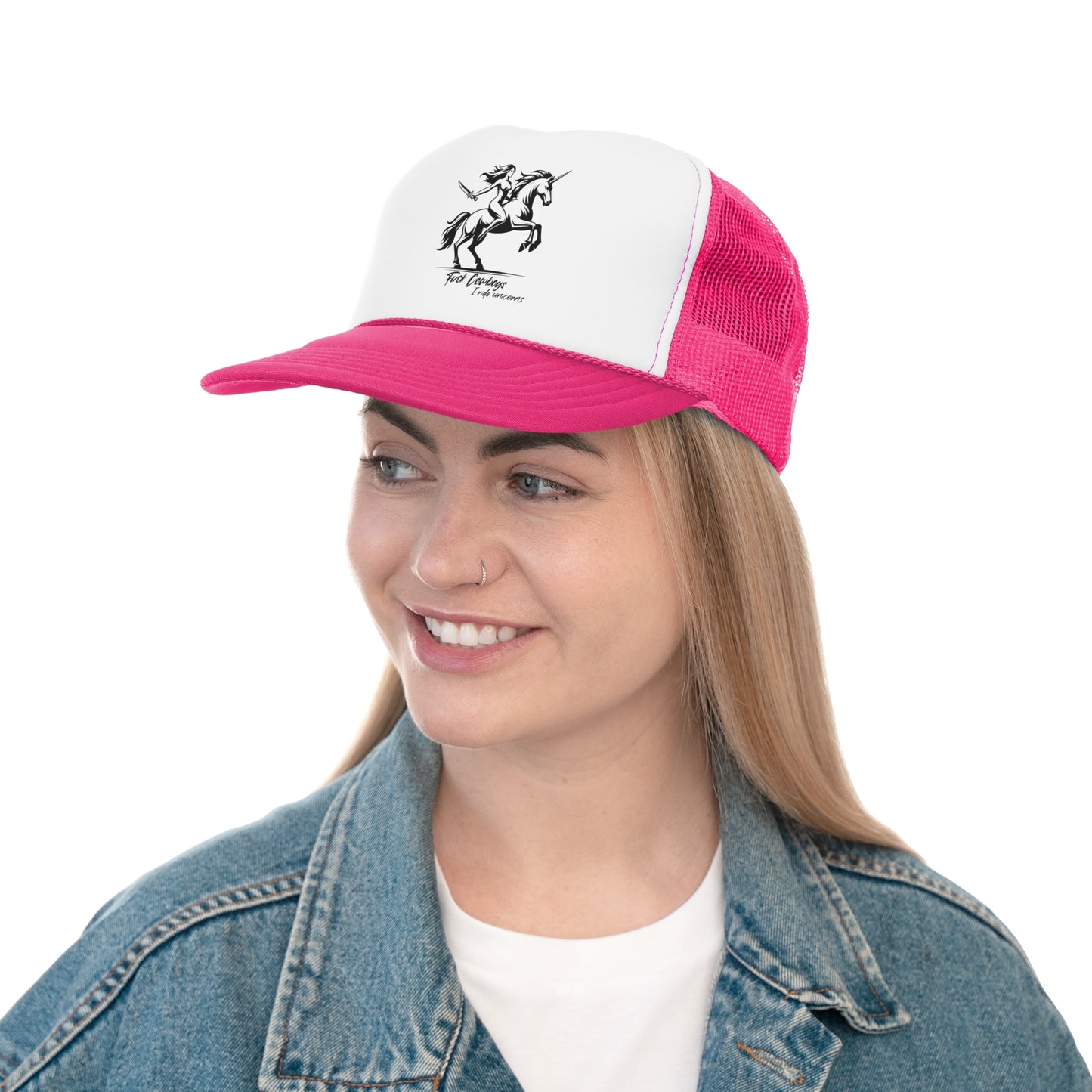 I ride unicorns Trucker Hat