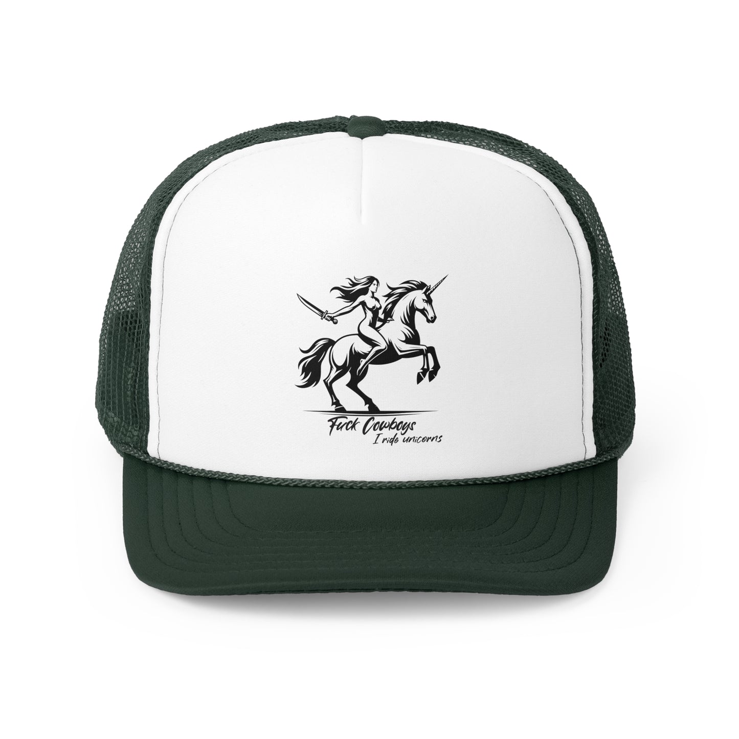 I ride unicorns Trucker Hat